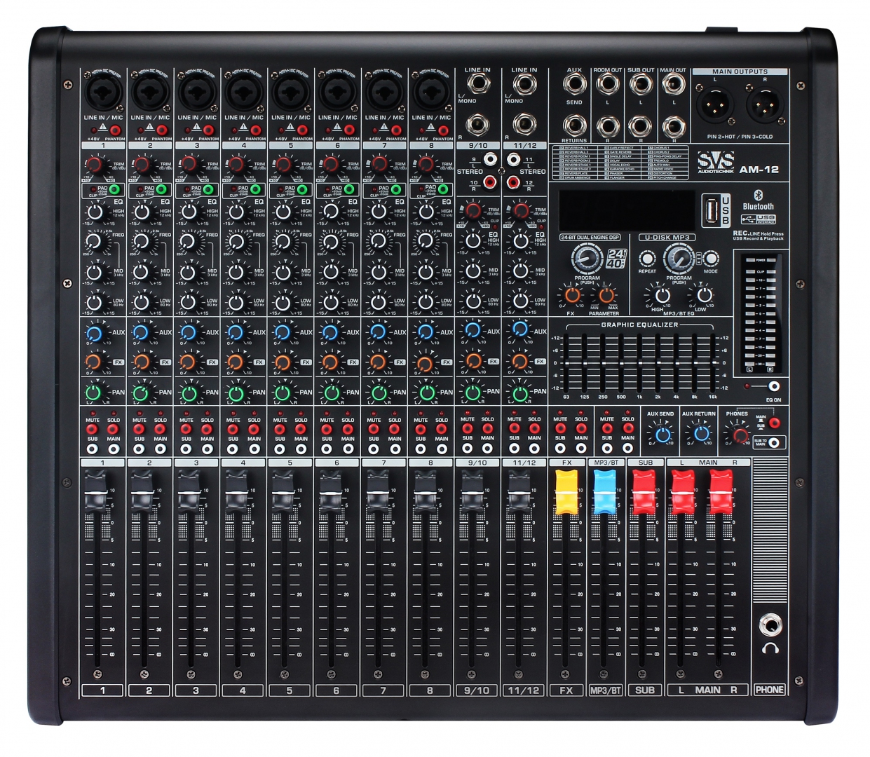 SVS Audiotechnik mixers AM-12 Микшерный пульт аналоговый, 12-канальный в Уссурийске
