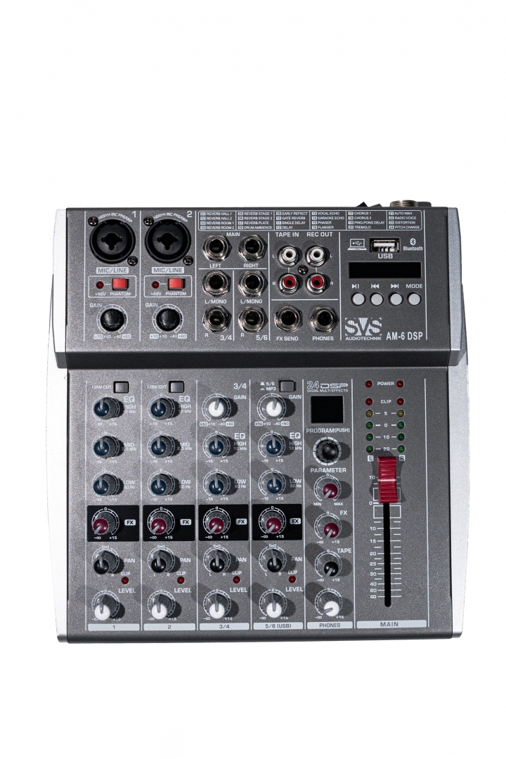 SVS Audiotechnik mixers AM-6 DSP Микшерный пульт аналоговый, 6-канальный SVS Audiotechnik mixers в Уссурийске