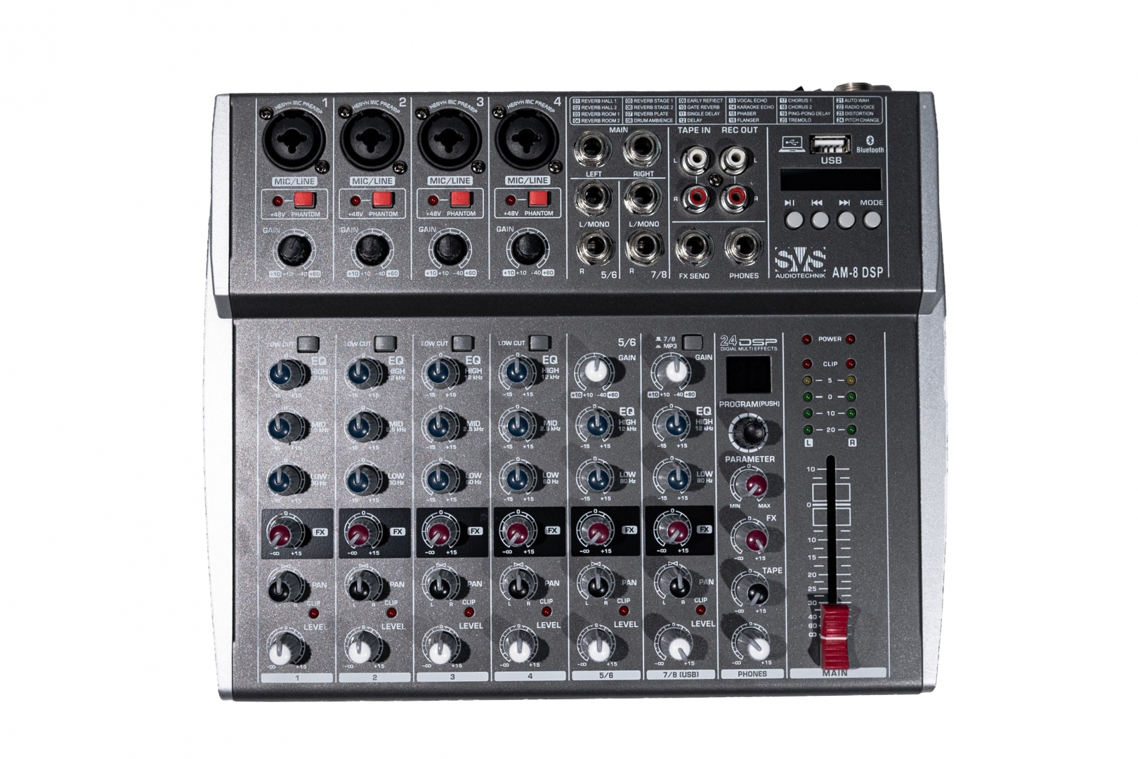 SVS Audiotechnik mixers AM-8 DSP Микшерный пульт аналоговый, 8-канальный в Уссурийске